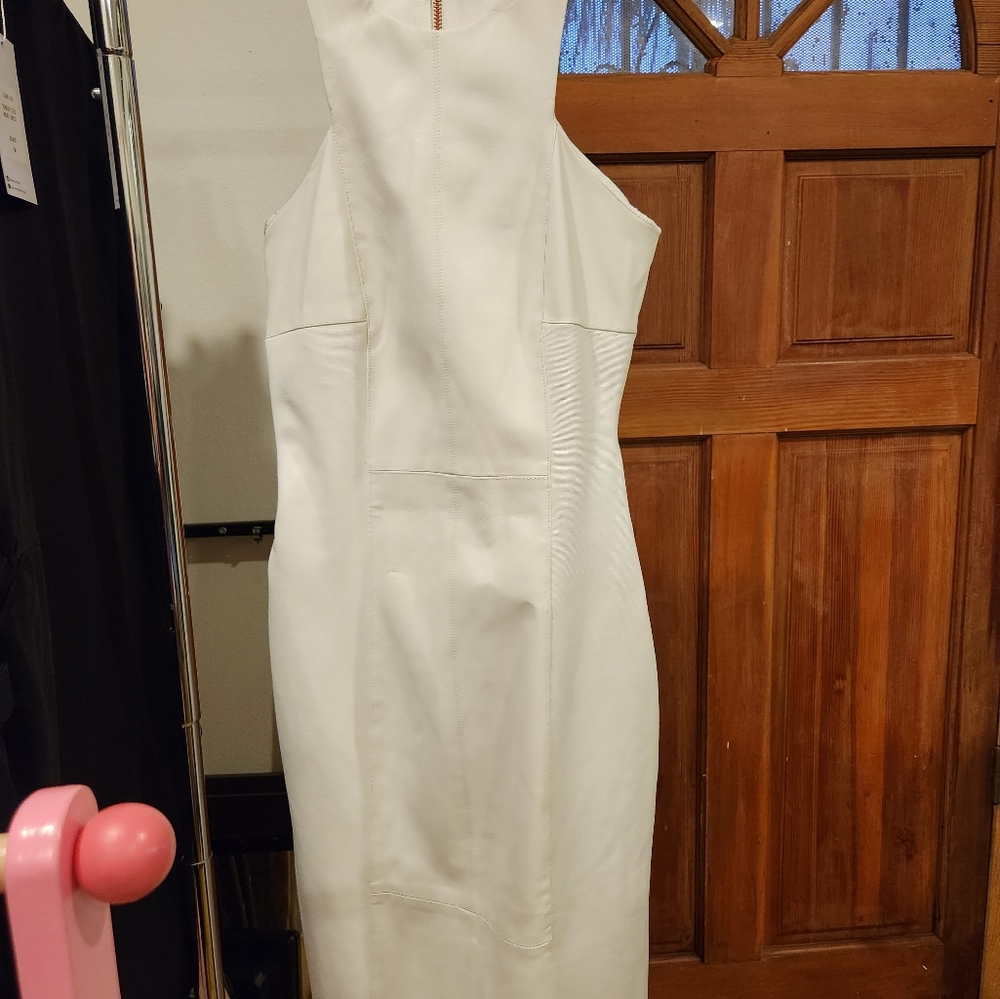 Off white midi dress